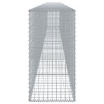 vidaXL Panier gabion avec couvercle 800x50x100 cm fer galvanisé