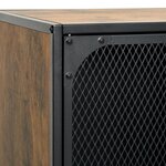 vidaXL Meuble TV Marron rustique 105x36x47 cm Métal et MDF