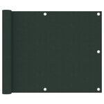 vidaXL Écran de balcon Vert foncé 75x300 cm Tissu Oxford