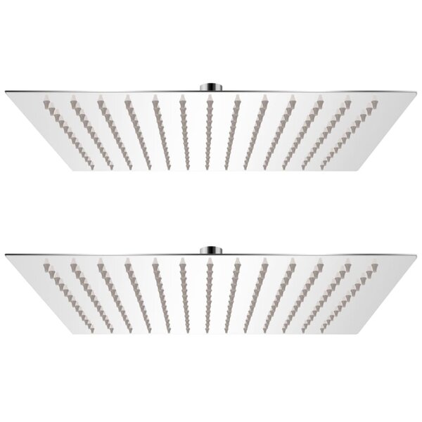 vidaXL Pomme de douche plongeante 2 Pièces 30x30 cm Acier inoxydable