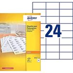 Boite de 4800 étiquettes copieur 70 x 37 mm blanc avery zweckform