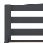 vidaXL Cadre de lit sans matelas gris foncé pin massif 140x200 cm