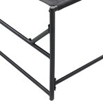 vidaXL Lit de jardin - Anthracite - 200x74x73 cm - Acier & Textilène