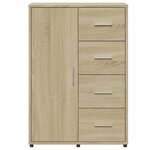vidaXL Buffet chêne sonoma 60x31x84 cm bois d'ingénierie