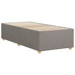 vidaXL Cadre de lit Taupe 90x190 cm Tissu