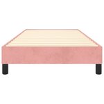 vidaXL Cadre de lit Rose 90x200 cm Velours