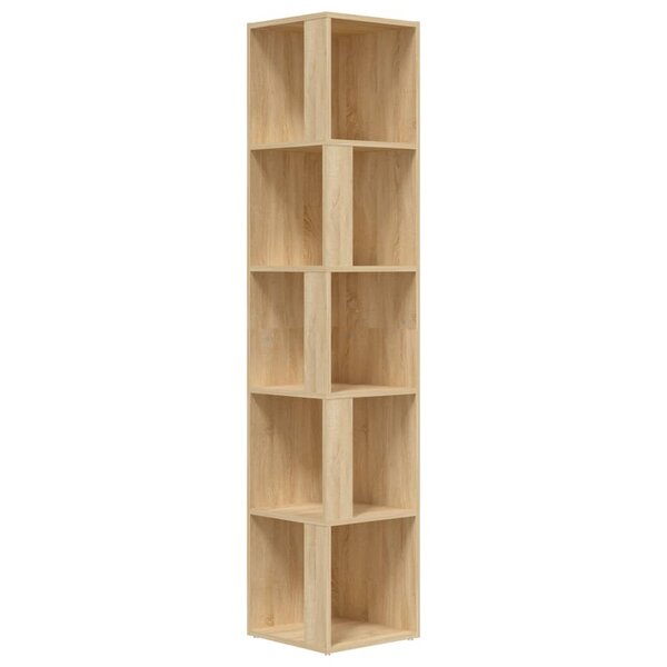 vidaXL Armoire d'angle Chêne sonoma 33x33x164 5 cm Bois d'ingénierie