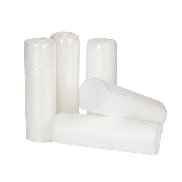 Lot de 3 films à bulles + 2 mousses de protection