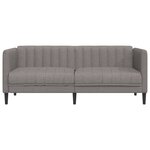 vidaXL Canapé à 2 places taupe tissu