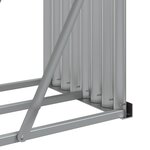 vidaXL Porte-bûches vert 180x45x100 cm acier galvanisé