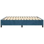 vidaXL Cadre de lit Bleu foncé 180x200 cm Velours