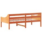 vidaXL Lit de jour sans matelas cire marron 90x190 cm bois pin massif