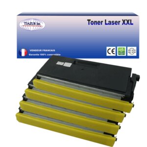 4 Toners compatibles avec Brother TN6600 pour Brother HL5030, HL5040, HL5050 - 6 000 pages - T3AZUR