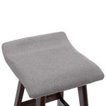 vidaXL Tabourets de bar lot de 2 gris clair tissu