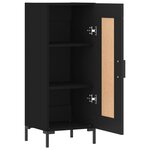 vidaXL Buffet Noir 34 5x34x90 cm Bois d'ingénierie