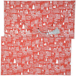 PAPERTREE Lot de 5 Enveloppes cadeau  MERRY 19*10 Rouge