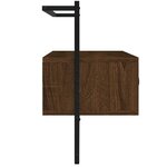 vidaXL Meuble TV mural chêne marron 100 5x30x51 cm bois d'ingénierie