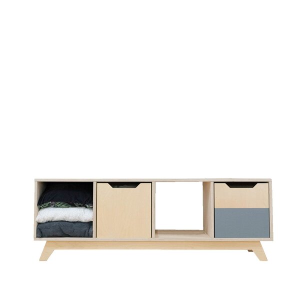 Meuble de rangement NABOSKY verni 1x4