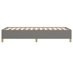 vidaXL Cadre de lit sans matelas gris foncé 90x190 cm tissu
