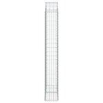 vidaXL Panier de gabions arqué 100x30x200/220 cm Fer galvanisé