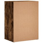 vidaXL Buffets 2 Pièces chêne fumé 60x39x80 cm bois d'ingénierie