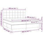 vidaXL Sommier à lattes de lit matelas LED Rose 200x200 cm Velours