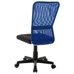 Chaise fauteuil siège de bureau informatique étude et 44 x 52 x 100 cm tissu en maille bleu 02_0024037