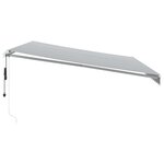 vidaXL Auvent rétractable automatique anthracite et blanc 500x350 cm