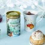 Tisanière fleurie porcelaine 250 ml + Tisane Soirées d'hiver