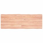 vidaXL Dessus de table bois massif traité bordure assortie