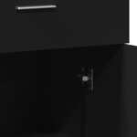 vidaXL Buffets 2 Pièces noir 60x30x84 cm bois d'ingénierie