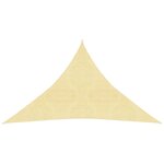 vidaXL Voile d'ombrage 160 g/m² Beige 4x4x5 8 m PEHD