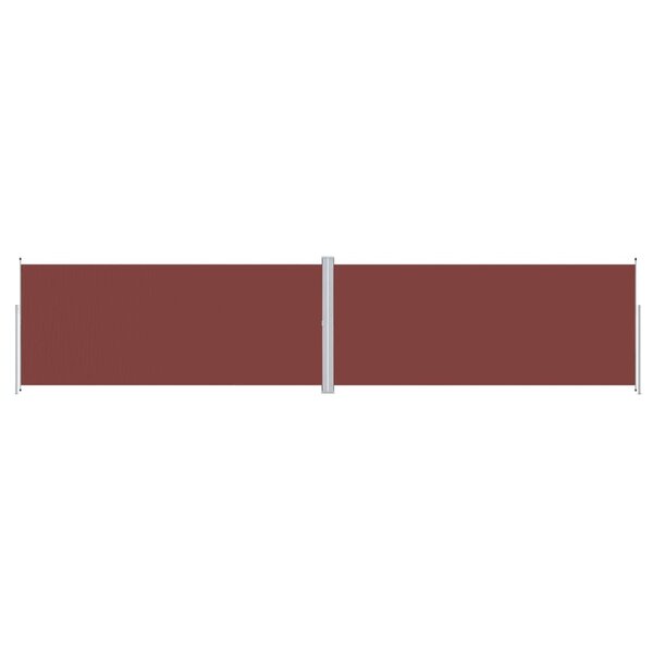 vidaXL Auvent latéral rétractable Marron 220x1000 cm