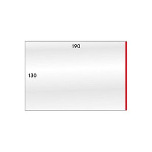 Gaines de protection 190 x 130 mm pour grands documents.
