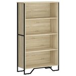 vidaXL Bibliothèque chêne sonoma 80x31x137 5 cm bois d'ingénierie