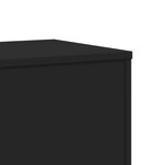 vidaXL Support pour plantes noir 33x33x100 cm bois d'ingénierie