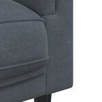 vidaXL Ensemble de canapés 3 Pièces avec coussins gris foncé velours