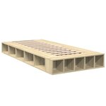 vidaXL Cadre de lit chêne sonoma 75x190 cm bois d'ingénierie