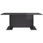vidaXL Table basse Gris brillant 103 5x60x40 cm Aggloméré