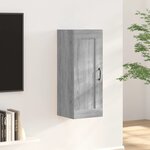 vidaXL Armoire suspendue Sonoma gris 35x34x90 cm Bois d'ingénierie