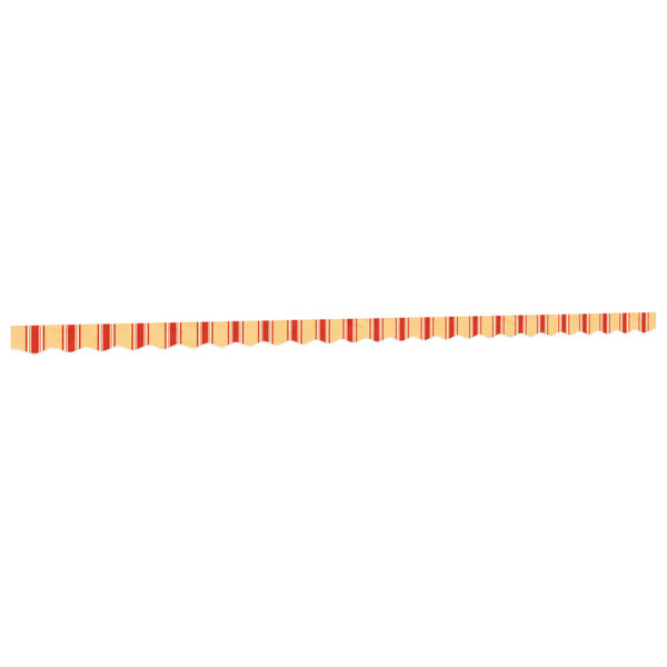 vidaXL Tissu de remplacement de cantonnière d’auvent jaune orange 6 m
