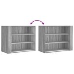 vidaXL Armoire murale sonoma gris 75x35x60 cm bois d'ingénierie