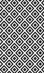 Tapis de salon Black&White 80 x 150 cm - Noir