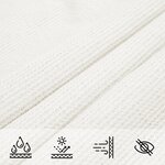 vidaXL Voile d'ombrage 160 g/m² Blanc 5x5x6 m PEHD