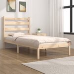 vidaXL Cadre de lit bois de pin massif 90x190 cm simple
