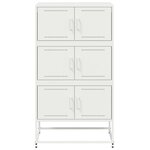 vidaXL Buffet rose 68 5x38 5x123 5 cm acier