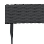 vidaXL Chaises de bistrot pliantes lot de 8 Noir Résine tressée acier