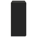 vidaXL Buffet noir 80x42 5x93 cm bois d'ingénierie
