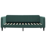 vidaXL Lit de jour avec matelas vert foncé 90x200 cm velours