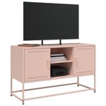 vidaXL Buffet haut rose 36x39x123 cm acier